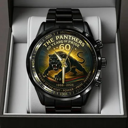 Discover Penrith Panthers 60th Anniversary Black Stainless Steel Watch