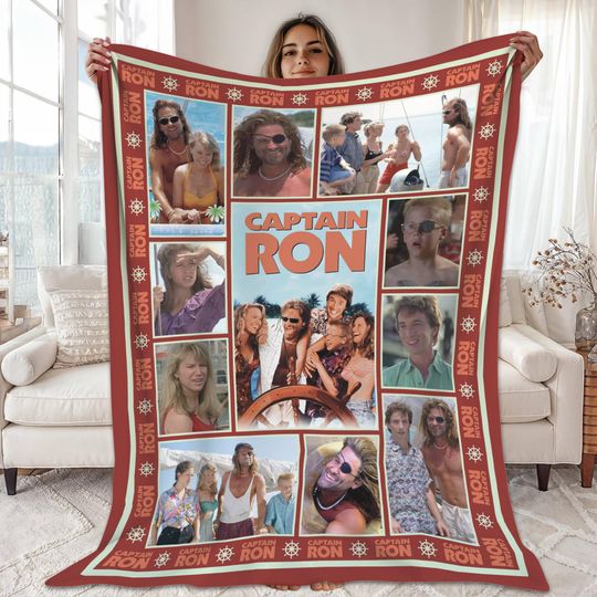 Discover Captain Ron Blanket | Captain Ron 1992 Movie Fleece Blanket | Captain Ron Kurt Russell Throw Blanket For Bed Couch Sofa, Christmas Gifts