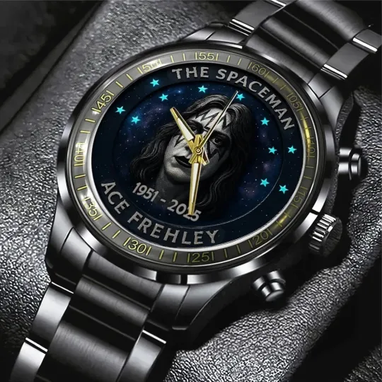 Discover KISS x Ace Frehley Black Stainless Steel Watch –  T5367