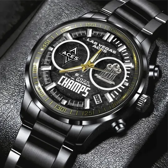 Discover LasVegas Aces Black Stainless Steel Watch