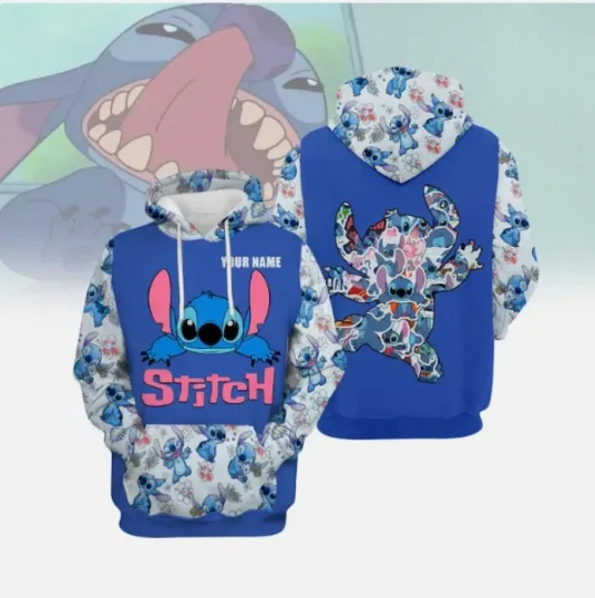Discover Custom Stitch Stitch 3D HOODIE HALLOWEEN GIFT CHRISTMAS GIFT OVER PRINT US SIZE