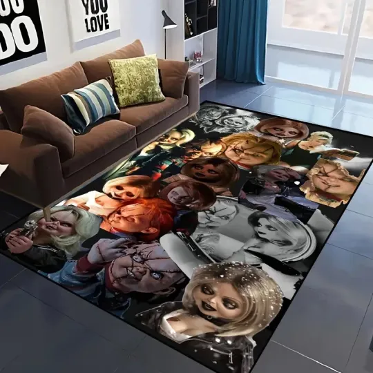 Discover Halloween Ghost Movie Collection Area Rug - 1pc, Extra Large Polyester Non-Slip