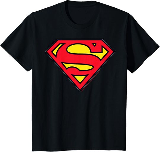 Discover Kids DC Comics Superman Classic Chest Logo T-Shirt, Gift For Fan