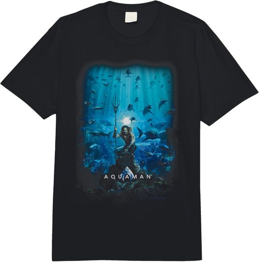 Aquaman Movie Poster Comfort Colors Adult Heavyweight T-Shirt, Gift For Fan