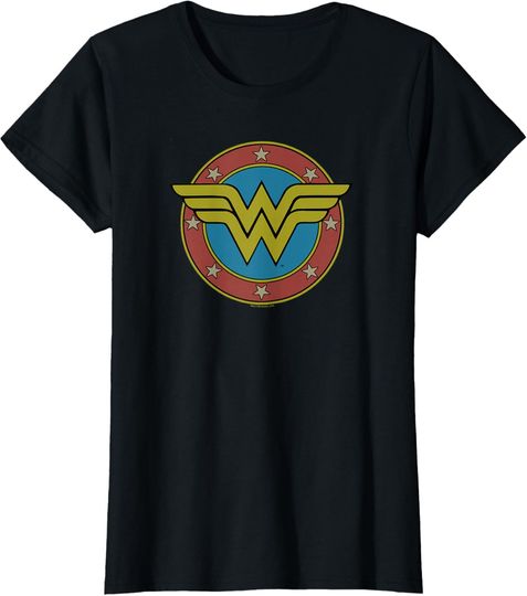 Wonder Woman Vintage Emblem T-Shirt, Gift For Fan