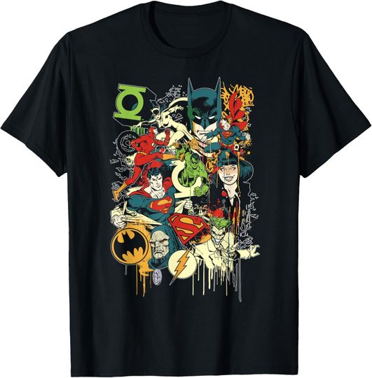 DC Comics Justice League Mashup T-Shirt, Gift For Fan
