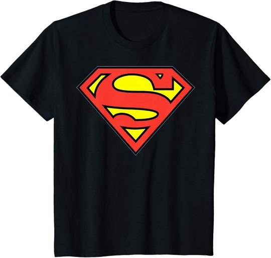Discover Kids DC Comics Superman Classic Chest Logo T-Shirt, Gift For Fan