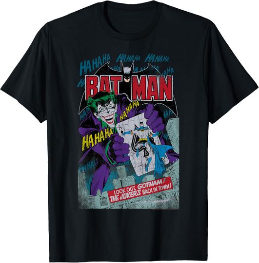 Discover DC Comics Batman And Joker Comic Cover T-Shirt, Gift For Fan