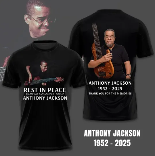 Discover Anthony Jackson Rest In Peace 1952-2025 T-Shirt AOP 3D