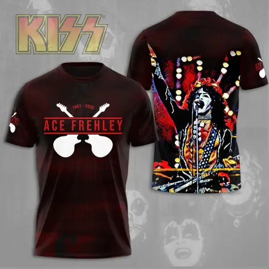 Discover Ace Frehley 3D all size shirt 2025