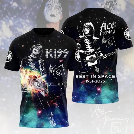 Discover Ace Frehley 3D shirt all size