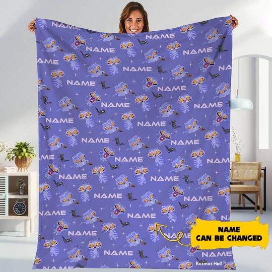 Discover Derpy The Tiger Sussie Fleece Blanket,Custom Name Kpop Movie Blanket,Saja Boys Huntrix Girls, The Tiger Sussie Blanket For Couch Sofa