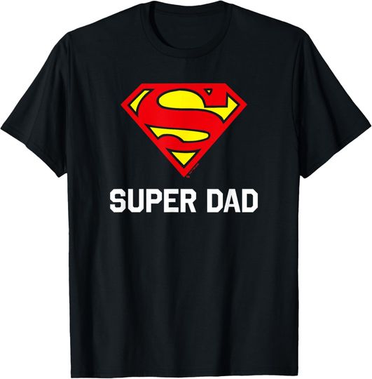 Discover DC Comics Superman Father's Day Super Dad Logo T-Shirt, Gift For Fan