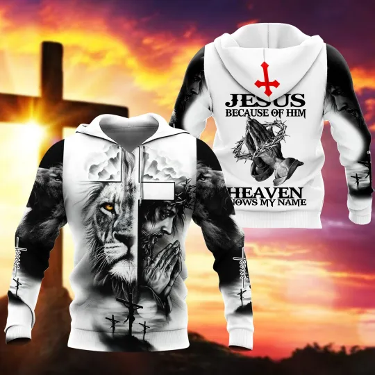 Discover NEW Jesus Heaven Knows My Name 3D Hoodie All Over Print Christmas Gift Best