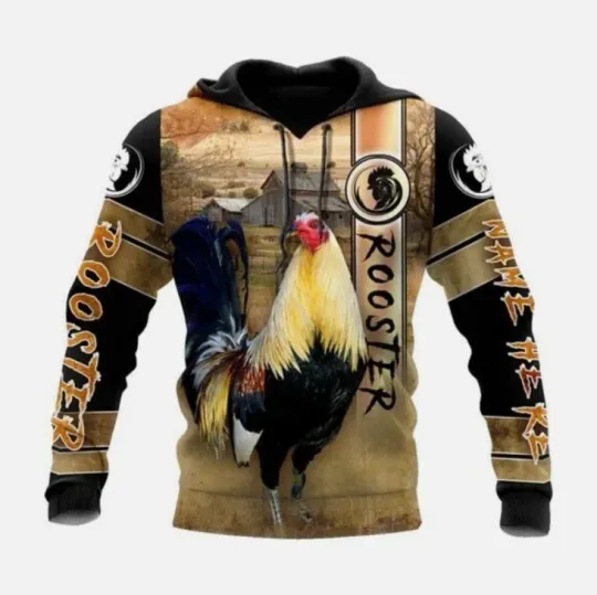 Discover Personalized Rooster 3D HOODIE Christmas Gift Best Price Halloween