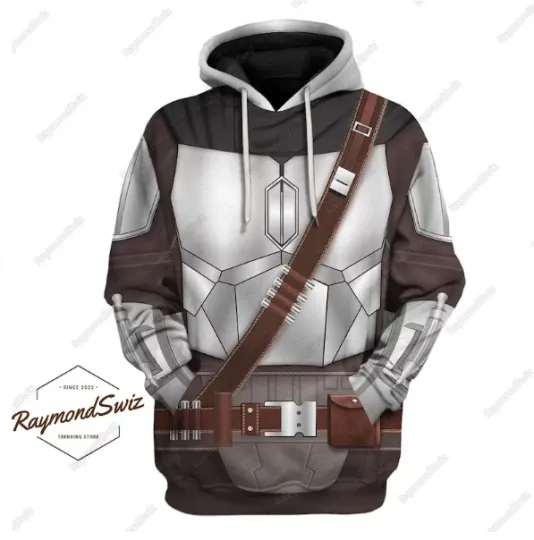 Mandalorian Costume 3D HOODIE HALLOWEEN GIFT CHRISTMAS GIFT BEST PRICE US SIZE
