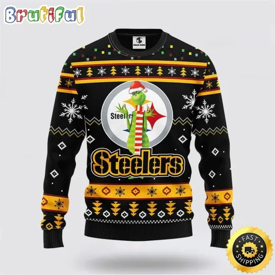 Discover football Pittsburgh Steeler Ugly Sweater funny character Ugly Christmas Sweater Size S-5XL