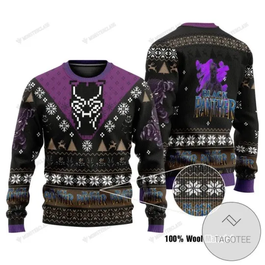 Black Panther Marvel Comics Ugly Christmas Sweater