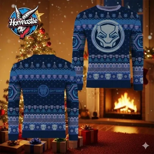Black Panther Christmas Forever Marvel Ugly Sweater