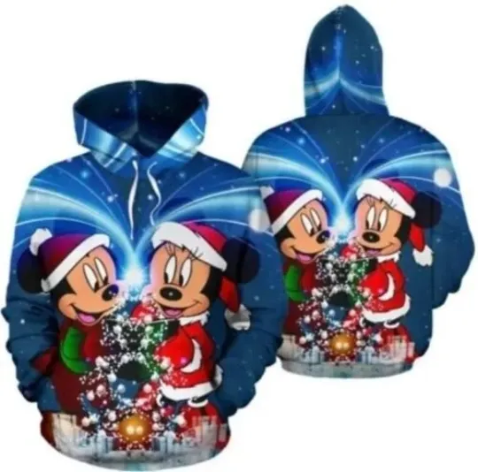 Discover Mickey Santa Christmas Tree Magical Christmas Hoodie 3D GLC055692