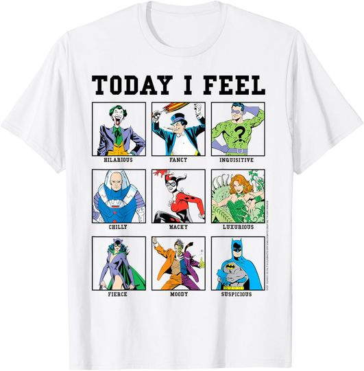 Discover DC Comics Batman Villains Today I Feel Emotional Box Up T-Shirt