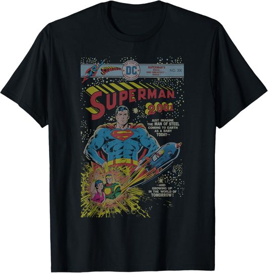 DC Comics Superman 2001 #300 Retro Comic Cover T-Shirt, Gift For Fans