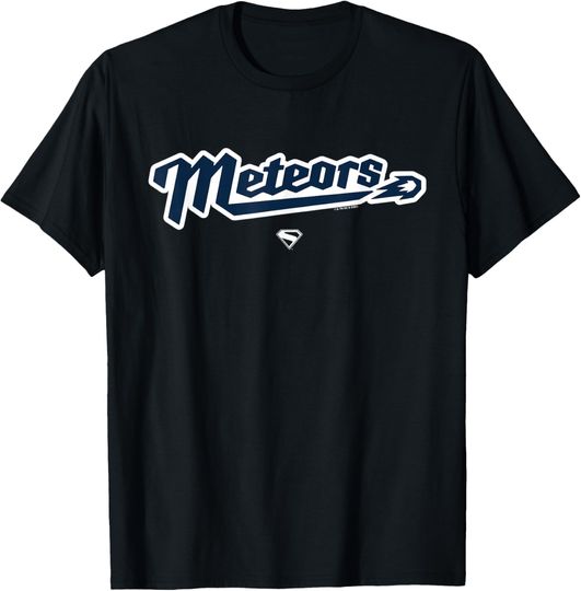 Discover Superman  Metropolis Meteors Baseball Team Logo T-Shirt