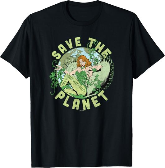 DC Comics Poison Ivy Save The Planet Earth Day Poster T-Shirt