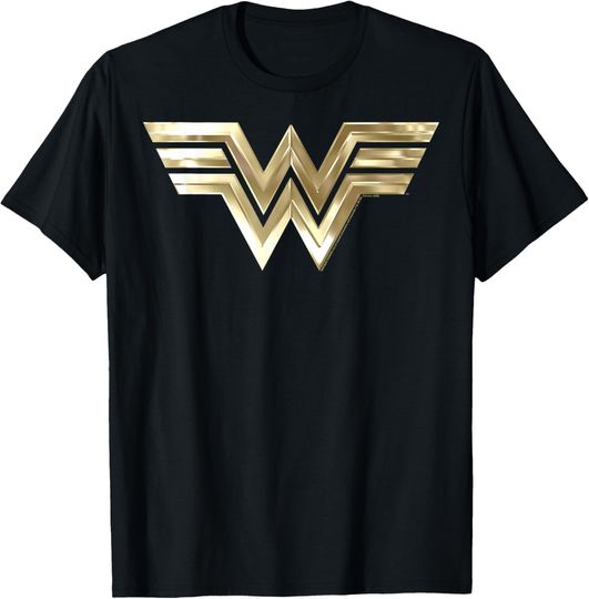 DC Comics Wonder Woman 1984 Gold Logo T-Shirt, Gift For Fans