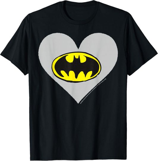 DC Comics Valentine's Day Batman Heart Logo T-Shirt, Gift For Fans