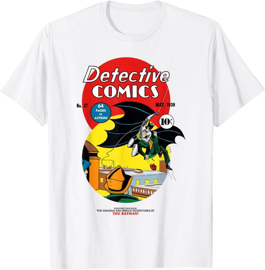 Discover DC Comics Batman Detective Comic Classic Style Art 1939 T-Shirt