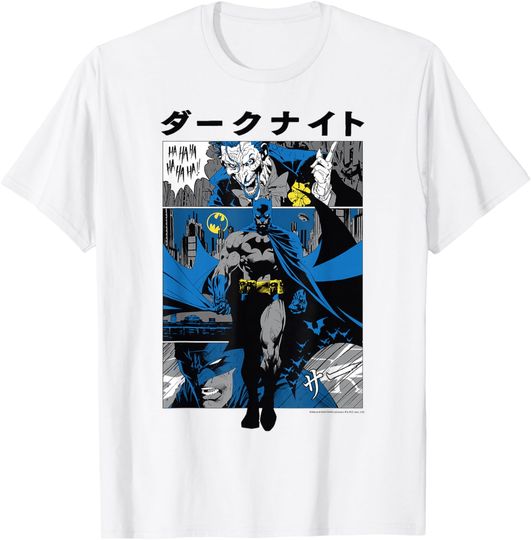 Discover DC Comics Batman Kanji Comic Panels T-Shirt