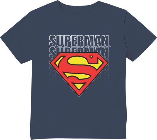 Navy Classic Toddler Boys Superman Forever Logo T-Shirt , Gift For Fans