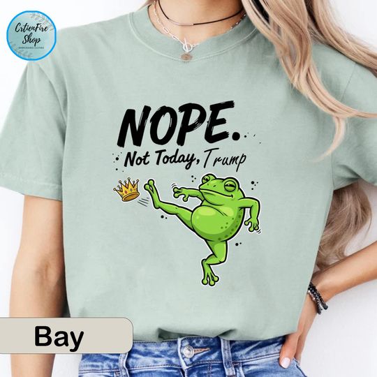 Discover No King in America Frog Shirt, No King Shirt, Funny Political Meme T-Shirt, Patriotic Shirt, Lady Liberty Shirt, Social Justice Shirt PSS115