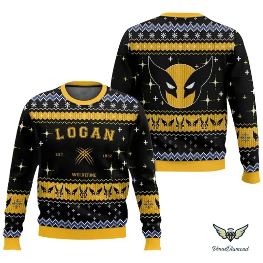 Wolverine Ugly Christmas Sweater, X-Men Wolverine Christmas Sweatshirt, Wolverin