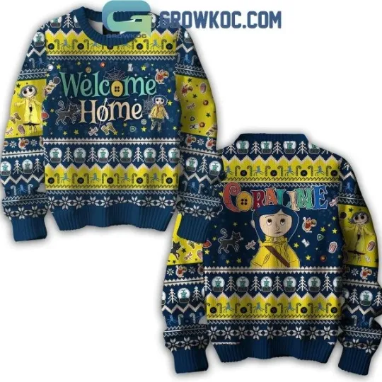 Discover Coraline Welcome Home Christmas Halloween Ugly Sweater