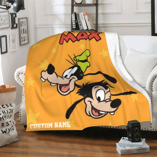Discover Personalized A Goofy Movie Blanket | Custom Theme Flannel Blanket | Cute Blanket with Name | Gift for Kids | Birthday Gift