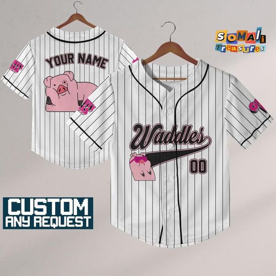 Discover Cutsom Waddles Baseball Jersey, Disneyland Baseball Team Jersey, Birthday Gift for Disney Fans