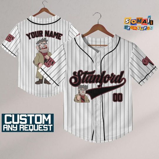Discover Cutsom Stanford Baseball Jersey, Disneyland Baseball Team Jersey, Birthday Gift for Disney Fans