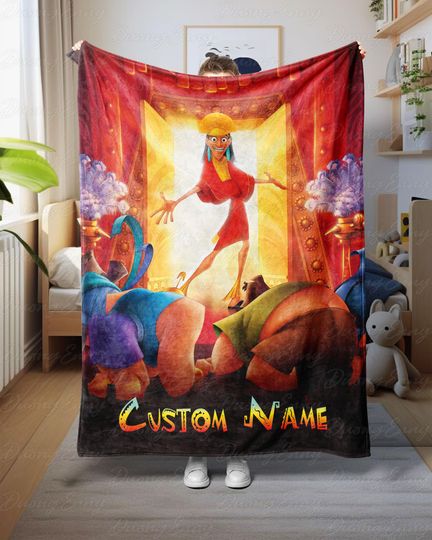 Discover Custom Name Emperors New Groove Blanket, Unique Disneyland Emperor Blanket, Kuzco Llama Krock Yzma Banket, Disney Fan Home Decor, DTA090-2