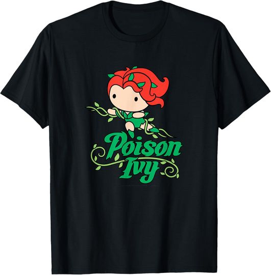 DC Comics Earth Day Poison Ivy With Vines Cartoon Style T-Shirt, Gift For Fans
