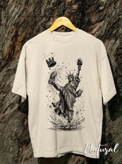Discover No Kings Shirt, Statue of Liberty, Anti Trump, Anti-Trump, Protest Shirt, Liberal Tshirt, Democrat T Shirt, Anti Fascism, Democracy NK001