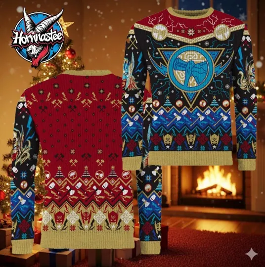Thor Santa I Know Him Marvel Ugly Sweater For Fans
