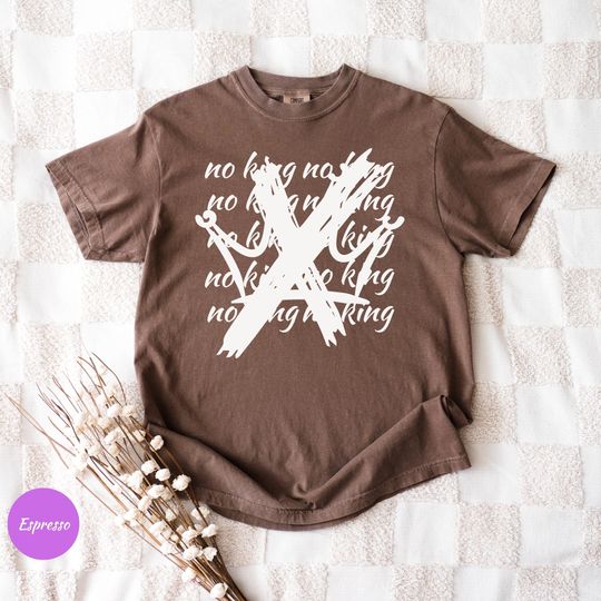 Discover No Kings Shirt | No Kings In America Shirt, Activist Tee, Political Sweatshirt, Protester Shirt, Resistance, No Kings, Pro Democracy Tee