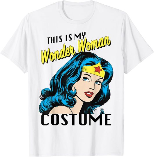 DC Comics This Is My Wonder Woman Costume Text T-Shirt, Gift For Fan