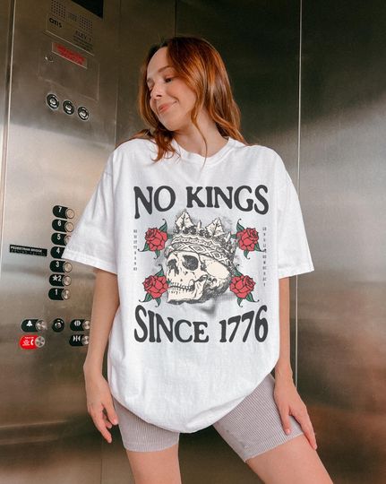 Discover No Kings Since 1776 Unisex T-Shirt: Protest Democracy Tee