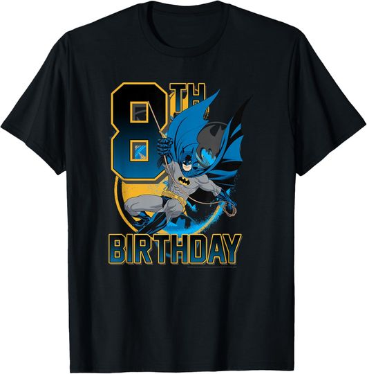 Discover DC Comics Batman 8th Birthday Bat Swing Action Poster T-Shirt