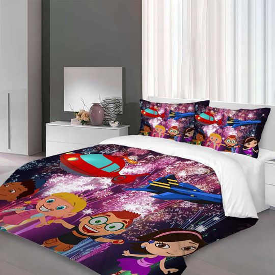 Discover Little Einsteins 3-Piece Duvet Cover Bedding Set, Queen Size, Includes Quilt Cover and Pillowcases