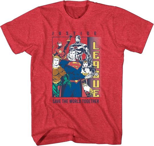 DC Comics Boys Justice League Super Hero T-Shirt , Gift For Fan