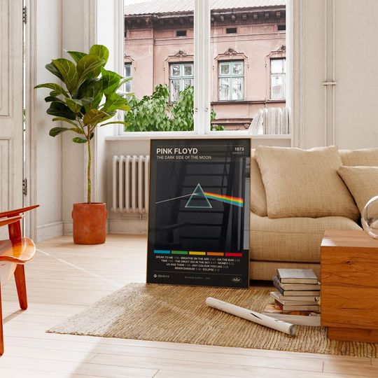 The Dark Side of The Moon - Pink Floyd - Premium Semi-Gloss Paper Poster - Unframed